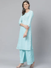 Women's Polyester Printed Kurta Palazzo Set-PKSET1002